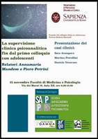 LA SUPERVISIONE CLINICA PSICOANALITICA fin dal primo colloquio con adolescenti